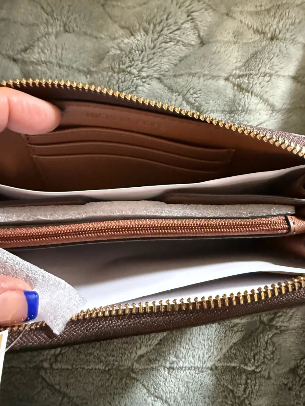 Michael Kors  Brown Signature Logo Hobo Bag with Wallet
